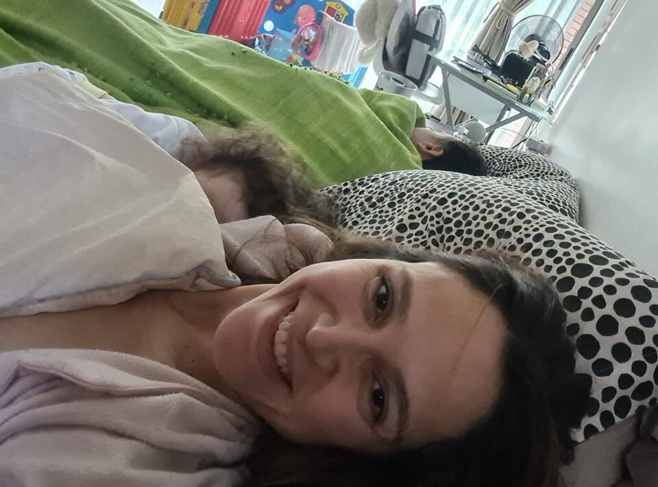 Pabla Thomen recibió su nuevo año rodeada de sus seres queridos. Foto: Gentileza