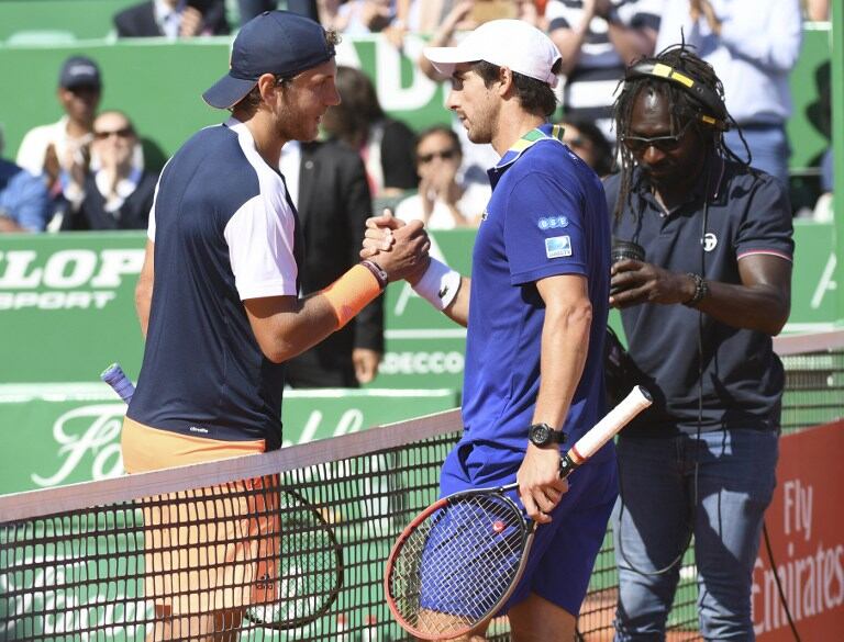 Para alegría del público local, Lucas Pouille se levantó a tiempo en en tercer set y venció a Cuevas. Foto: AFP.