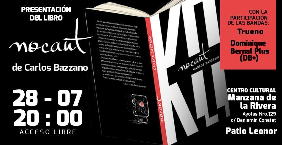 Nocaut, de Carlos Bazzano, disponible a partir del 28 de julio próximo.