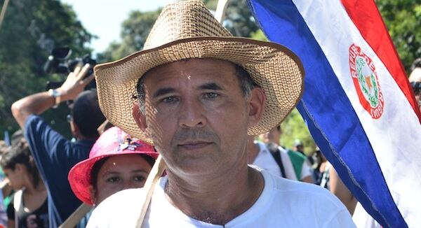 Elvio Benítez, dirigente campesino y precandidato a la Cámara de Diputados. Foto: Archivo