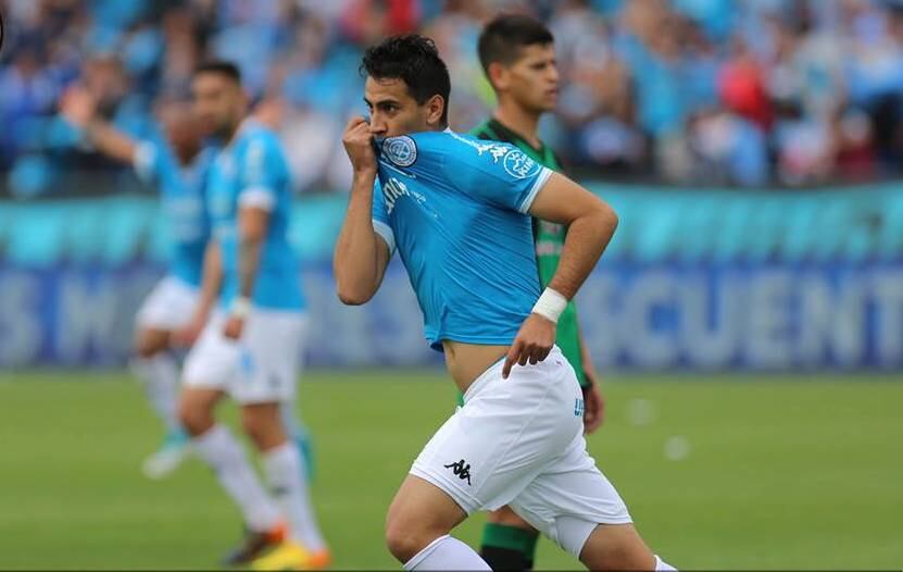 El delantero paraguayo ya le declaró su amor al Belgrano. Foto: www.belgranocordoba.com.