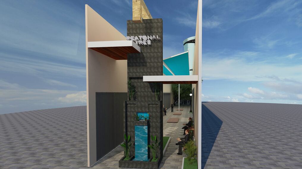 Diseño virutal de la peatonal Tres en Ciudad del Este.
