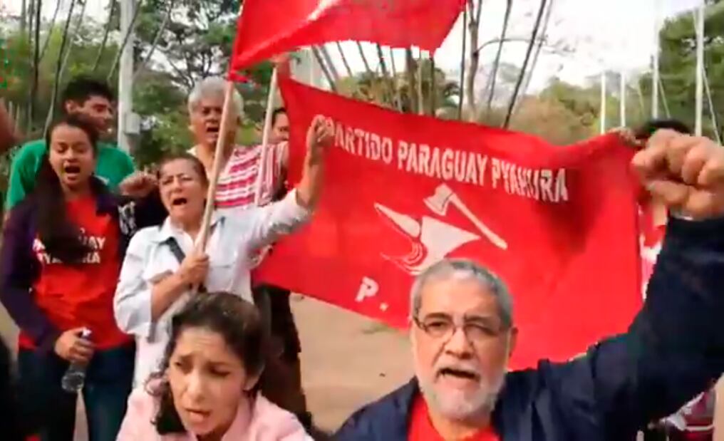Miembros del Partido Paraguay Pyahurã (PPP). Foto: Captura de pantalla