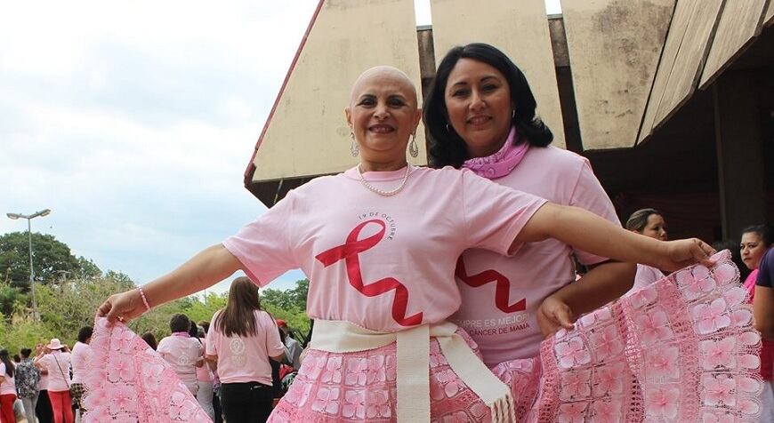 Hilda Centurión continúa su lucha contra el cáncer de mama. Foto: Ministerio de Salud