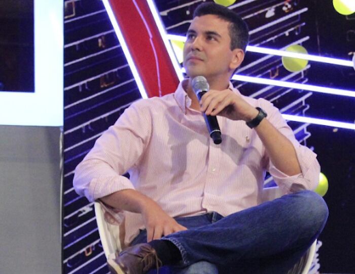 Santiago Peña en TeleShowTV. Foto: TeleShowTV, Twitter.