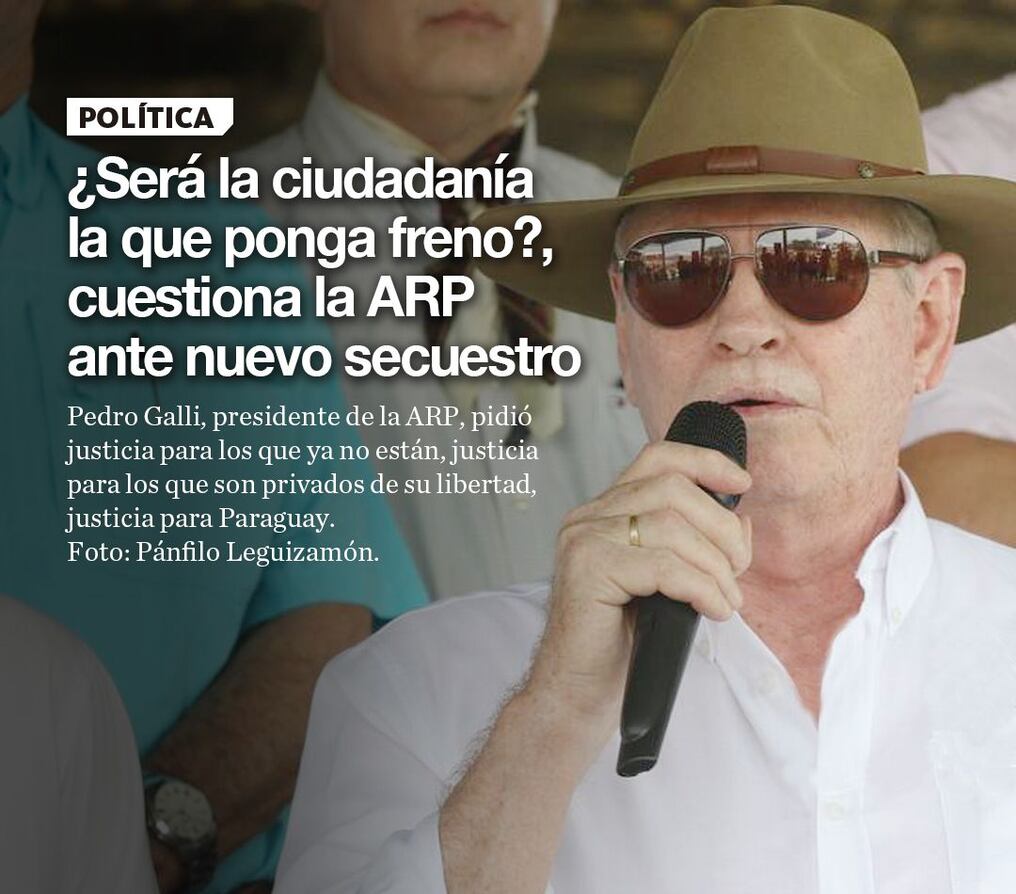 ¿Será la ciudadanía la que ponga freno?, cuestiona la ARP ante nuevo secuestro