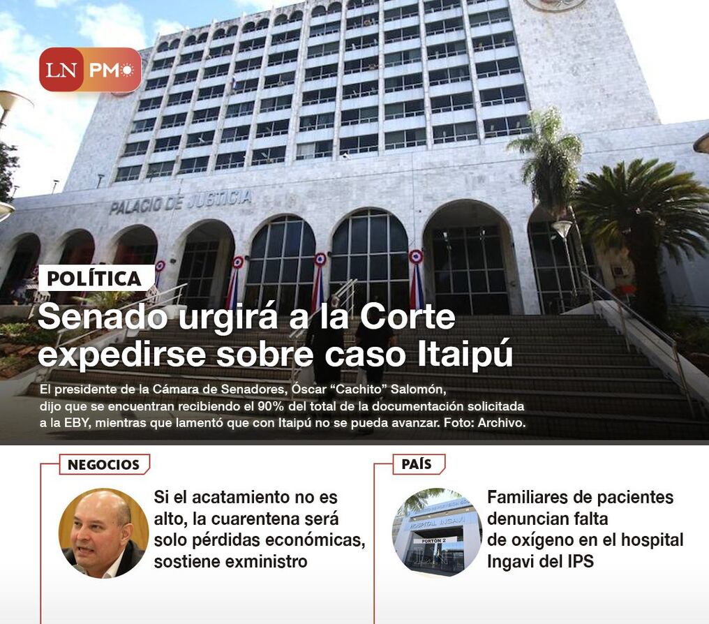 LN PM: Las noticias más relevantes de la siesta del 27 de mayo 