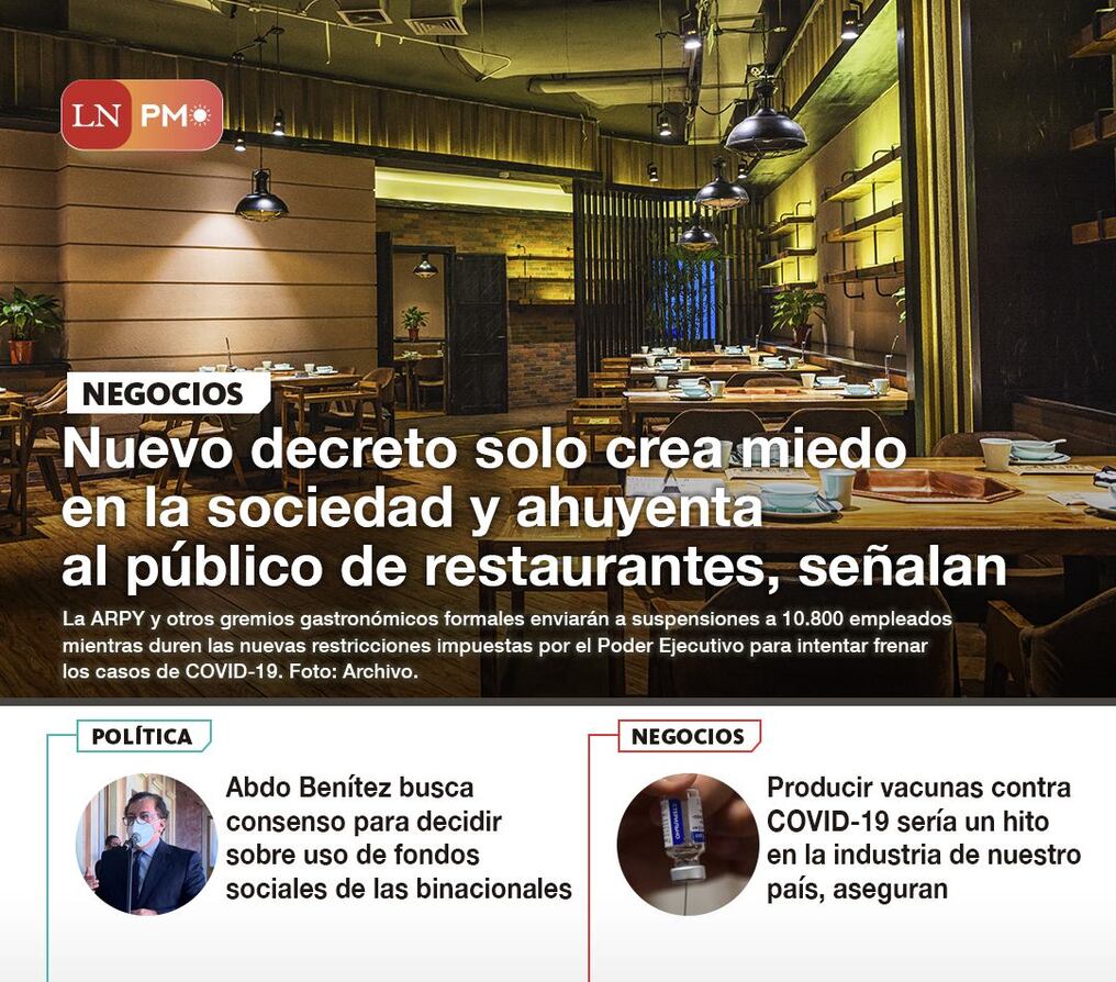 LN PM: Las noticias más relevantes de la siesta del 26 de abril