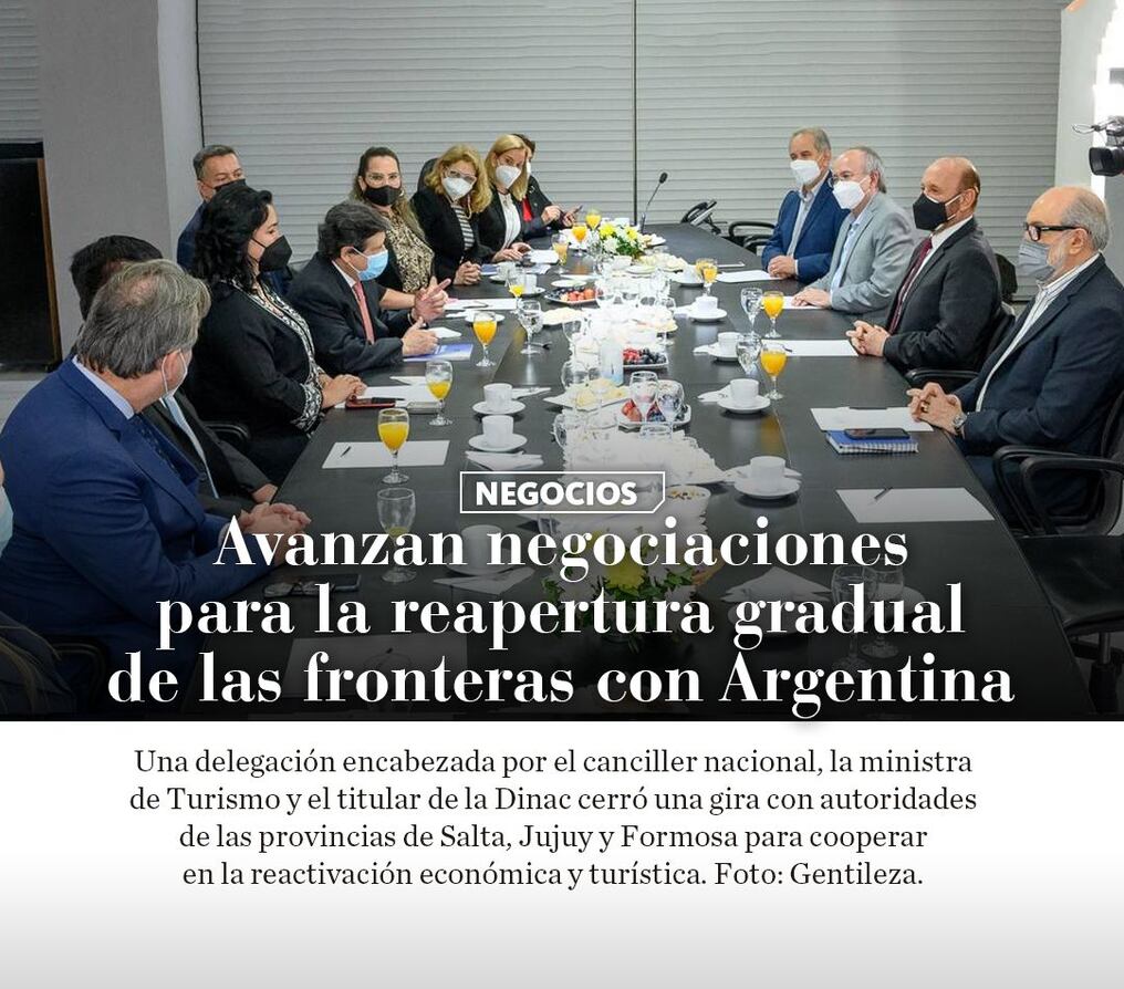 Avanzan negociaciones para la reapertura gradual de las fronteras con Argentina