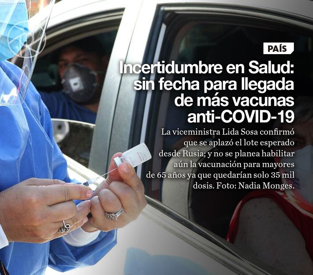 Incertidumbre en Salud: sin fecha para llegada de más vacunas anti-COVID-19