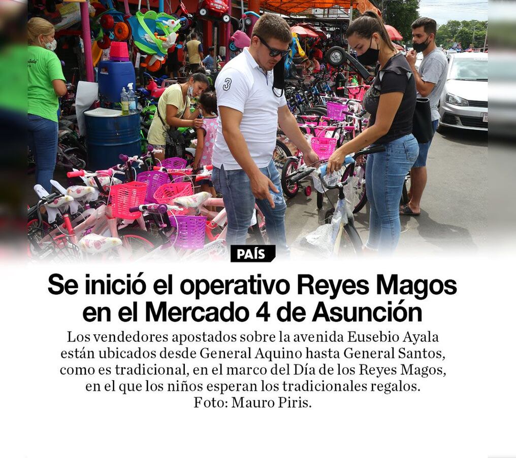Se inició el operativo Reyes Magos en el Mercado 4 de Asunción