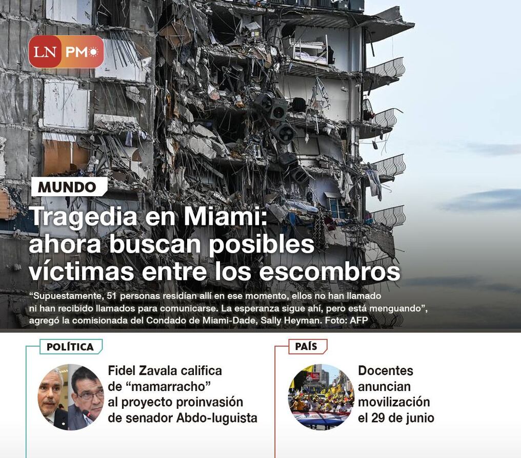 LN PM: Las noticias más relevantes de la siesta del 24 de junio