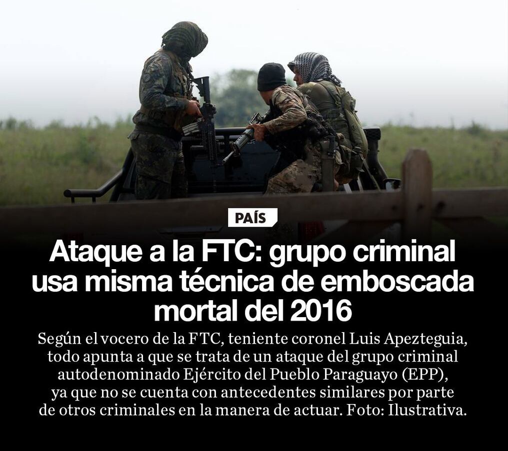 Ataque a la FTC: grupo criminal usa misma técnica de emboscada mortal del 2016