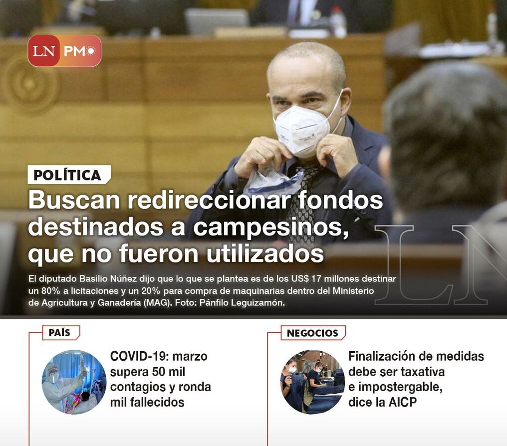 LN PM: Las noticias más relevantes de la siesta del 30 de marzo 