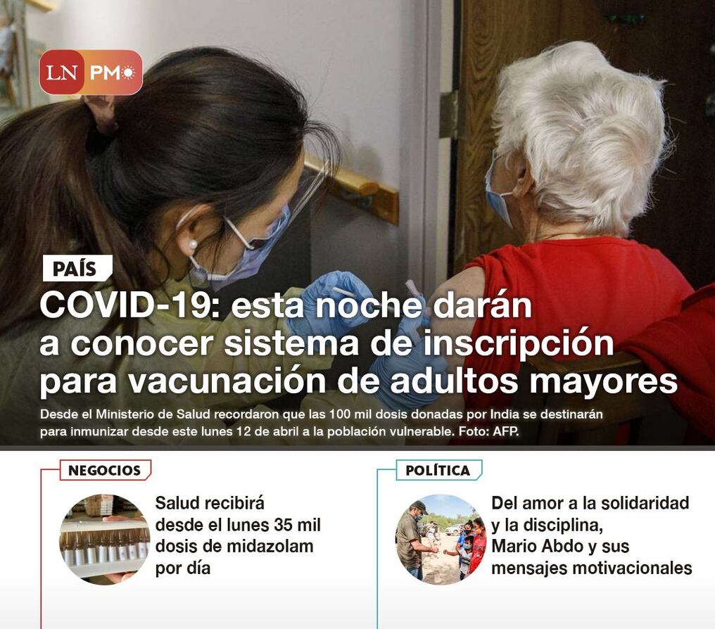 LN PM: Las noticias más relevantes de la siesta del 9 de abril