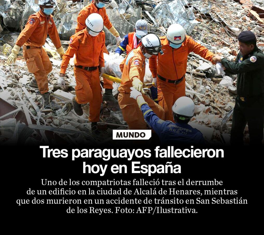 Tres paraguayos fallecieron hoy en España