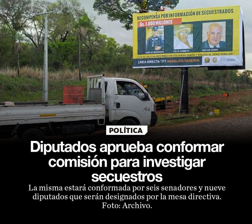 Diputados aprueba conformar comisión para investigar secuestros