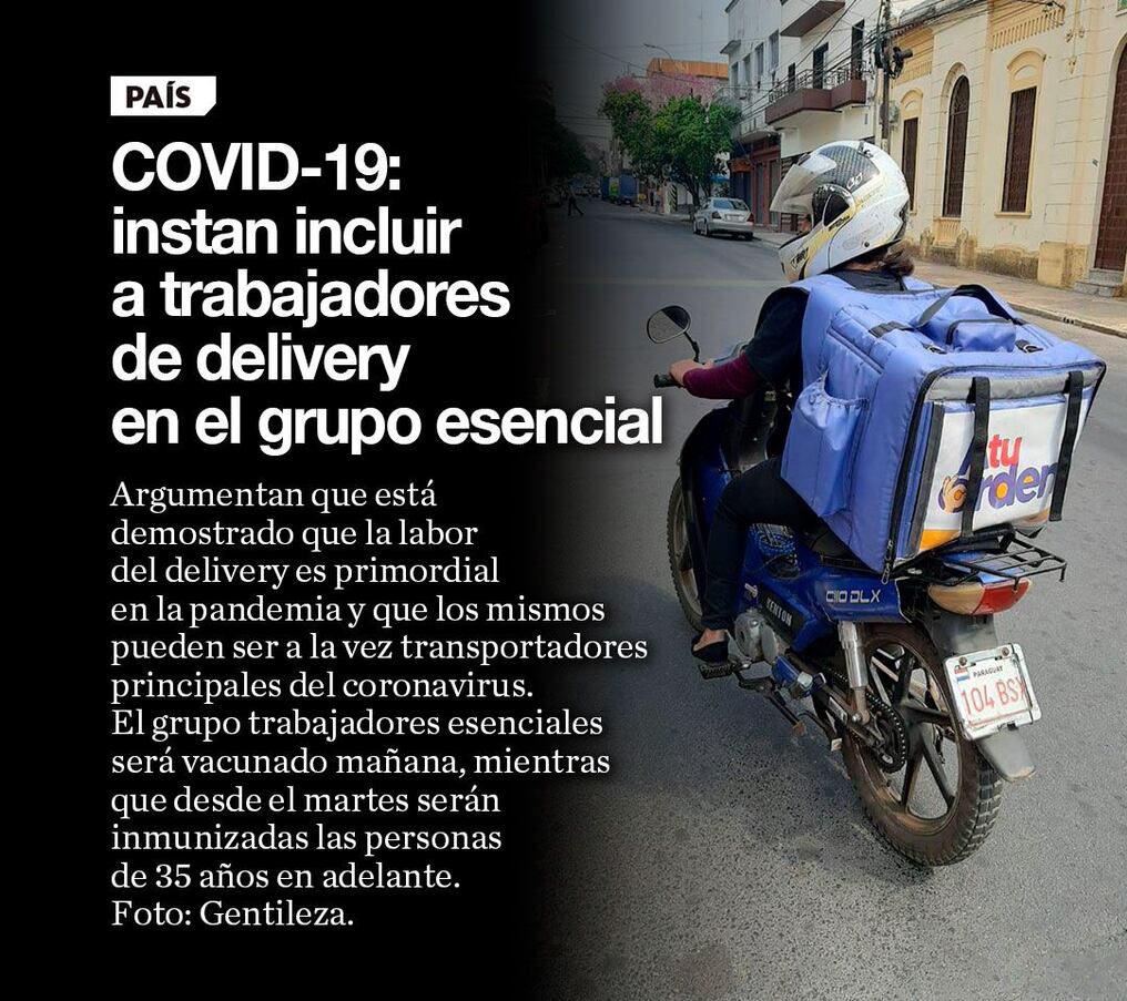 COVID-19: instan a incluir a trabajadores de delivery en el grupo esencial