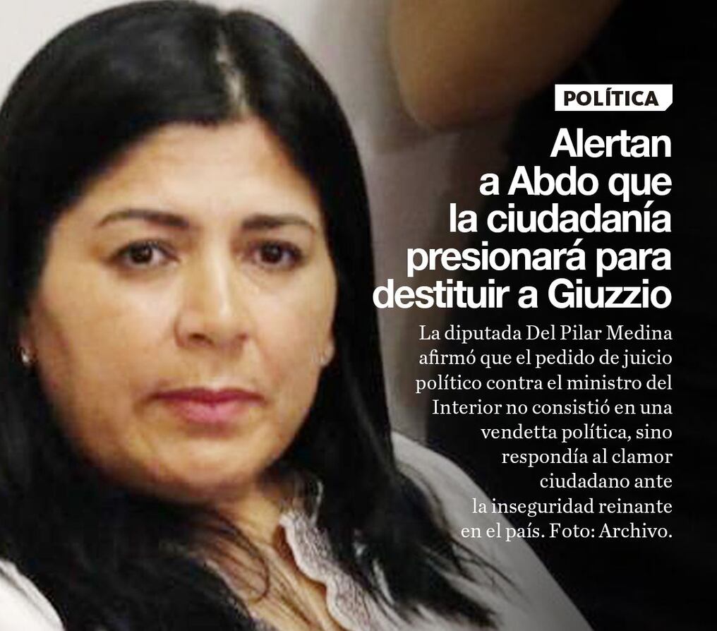 Alertan a Abdo que la ciudadanía presionará para destituir a Giuzzio 