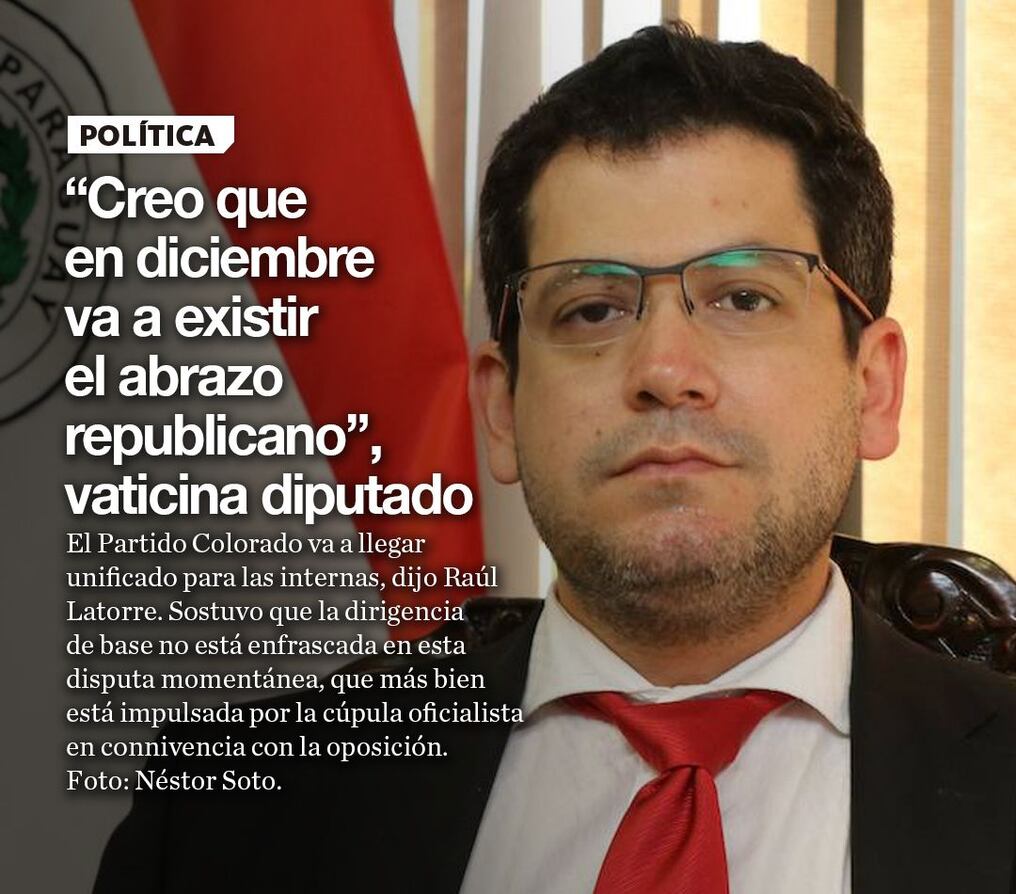 “Creo que en diciembre va a existir el abrazo republicano”, vaticina diputado