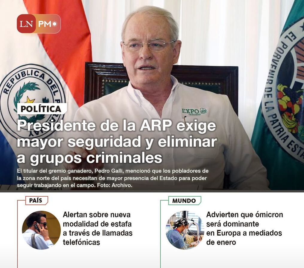 LN PM: Las noticias más relevantes de la siesta del 15 de diciembre 