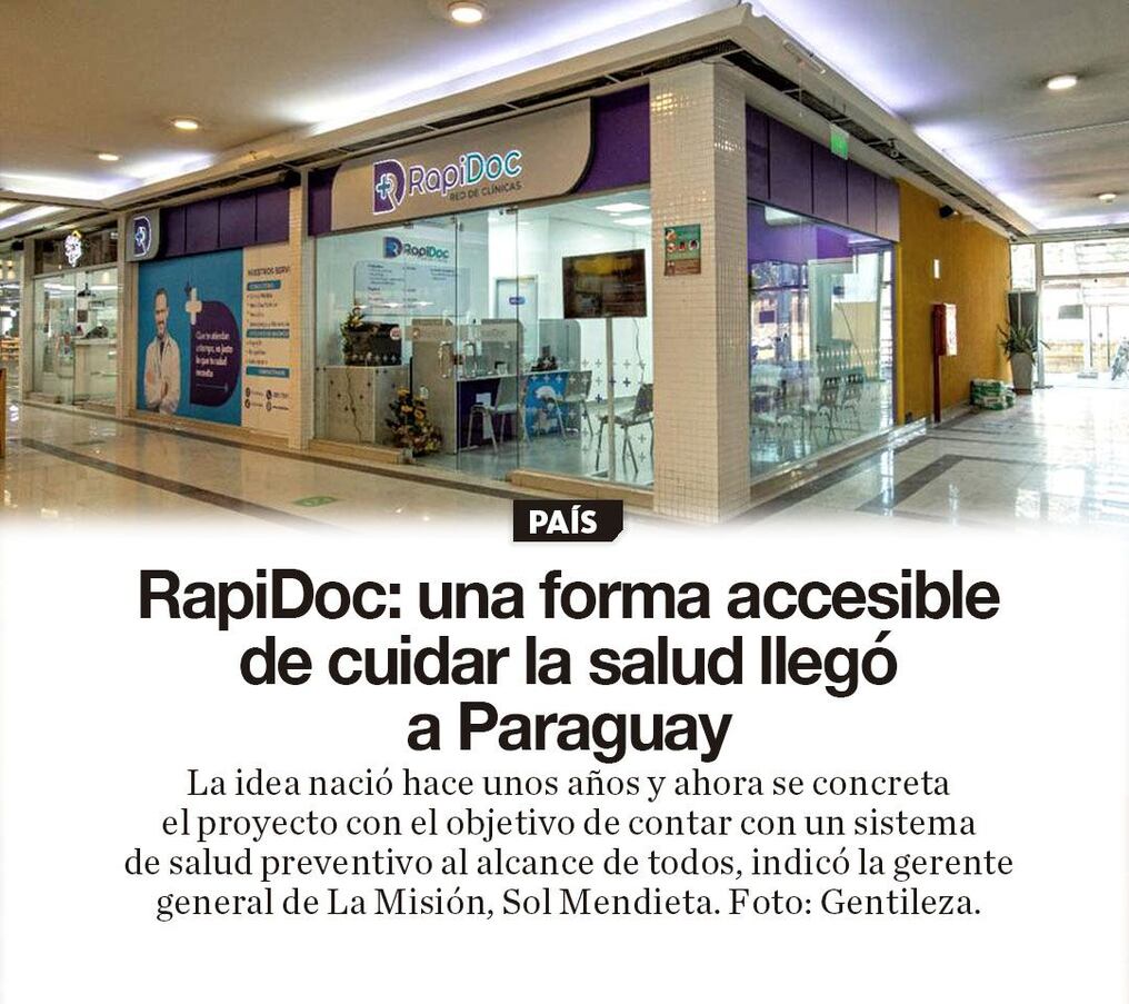 RapiDoc: una forma accesible de cuidar la salud llegó a Paraguay