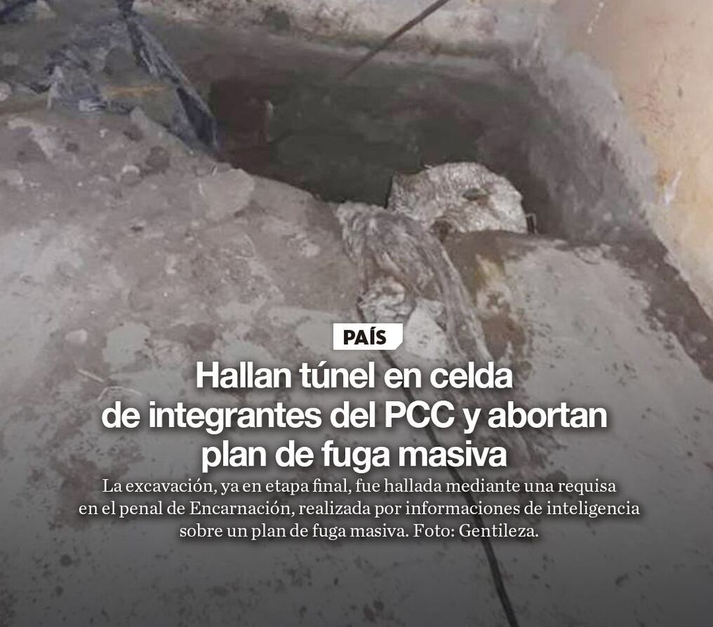 Hallan túnel en celda de integrantes del PCC y abortan plan de fuga masiva