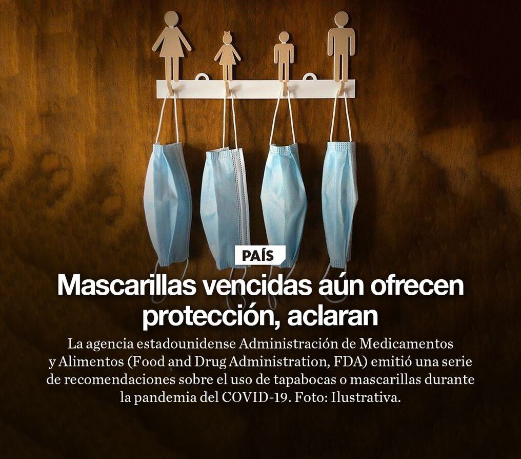 Mascarillas vencidas aún ofrecen protección, aclaran