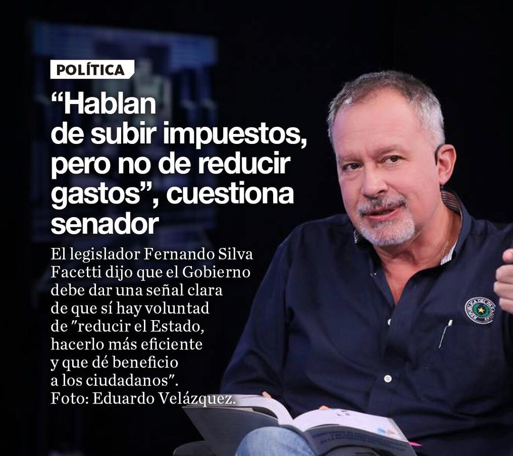 “Hablan de subir impuestos, pero no de reducir gastos”, cuestiona senador 