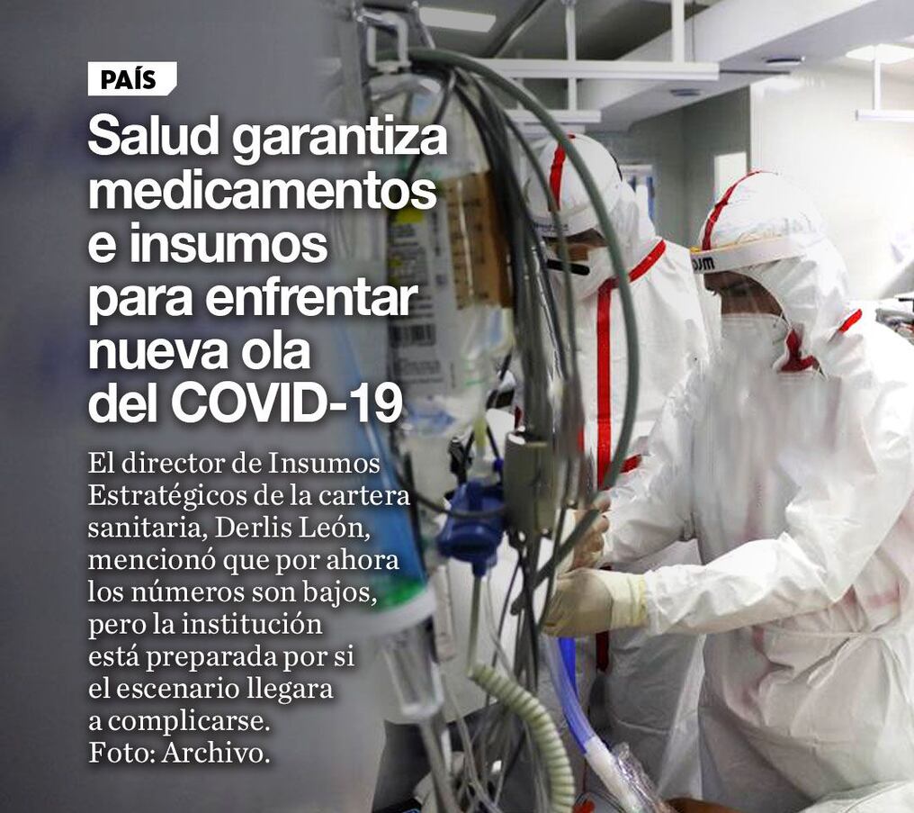 Salud garantiza medicamentos e insumos para enfrentar nueva ola del COVID-19