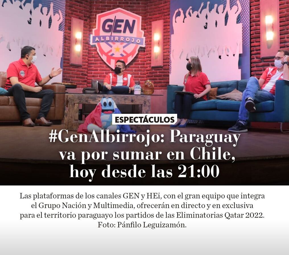 #GenAlbirrojo: Paraguay va por sumar en Chile, hoy desde las 21:00