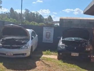 Los vehículos clonados fueron incautados en Tembiaporâ y Villarrica. Imagen: captura NPY.