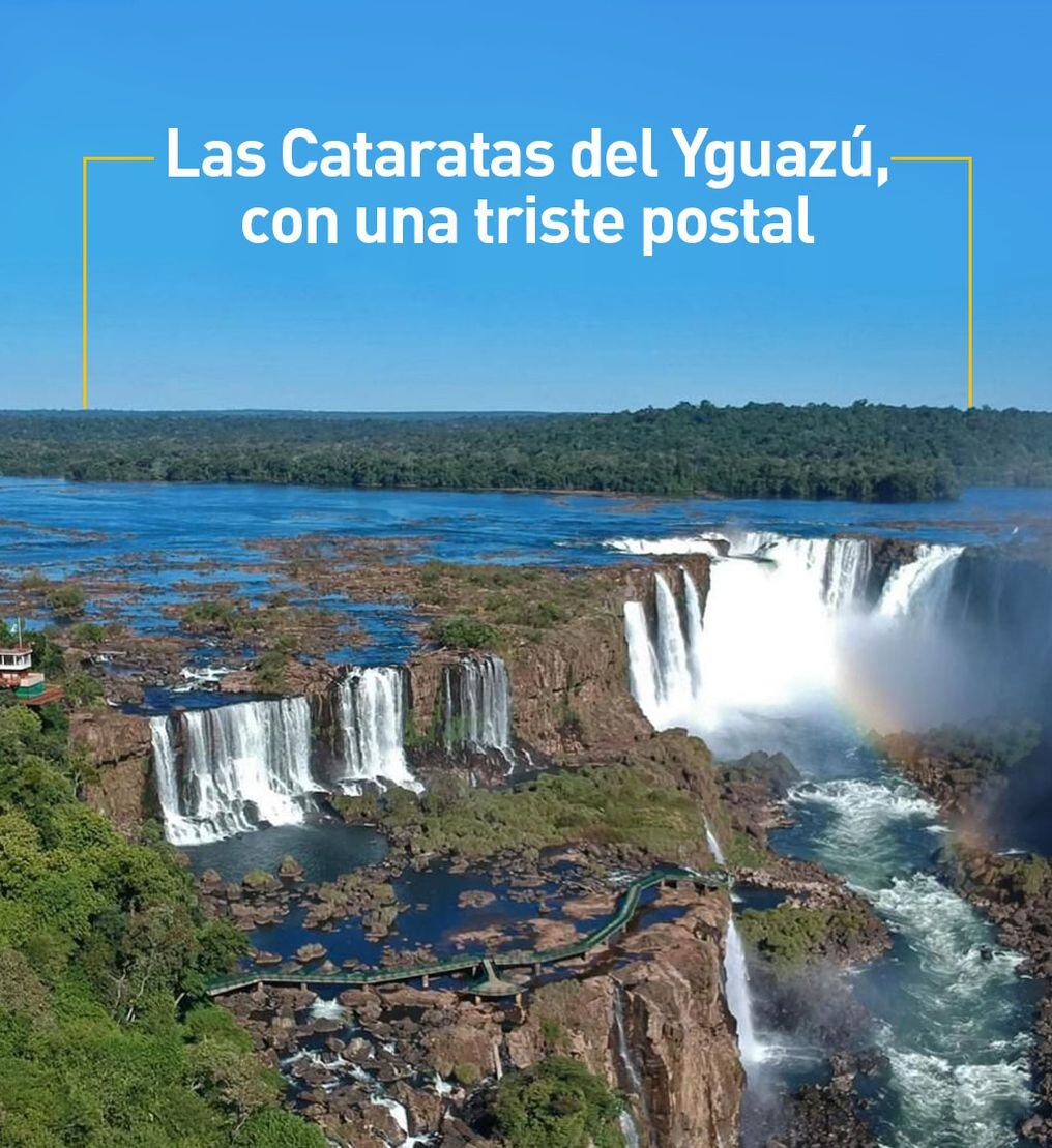 La Nacion Las Cataratas Del Yguazu Con Una Triste Postal