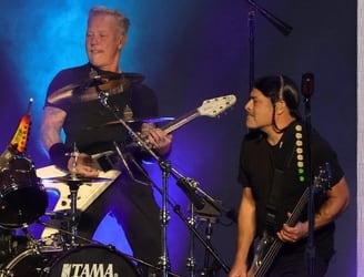 Integrantes de la famosa banda, Metallica. Foto: Ethan Miller / Getty Images North America  vía AFP