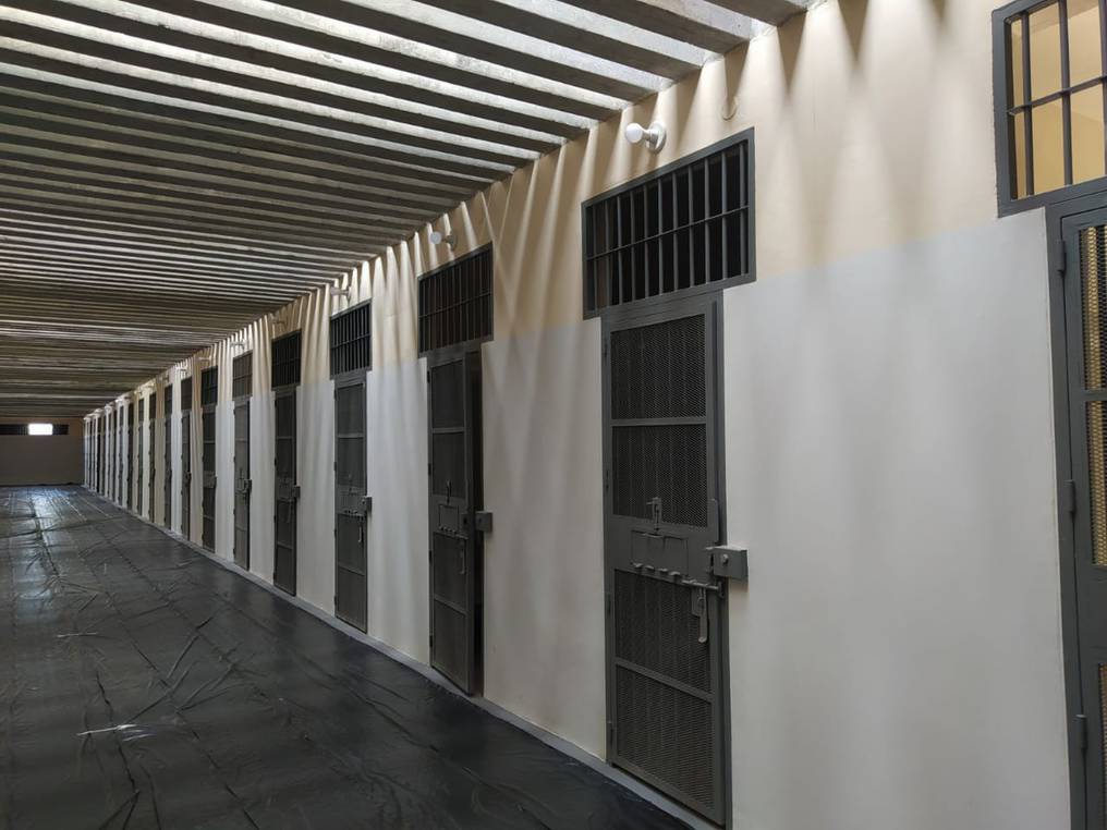 Futura sede de la Penitenciaría Regional de Alto Paraná, en el distrito de Minga Guazú. La misma está en etapa de terminación. Foto: Gentileza.