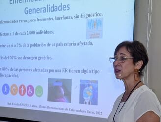 Dra. Marta Ascurra, del Programa Nacional de Prevención de Defectos Congénitos. Foto: MSPBS.